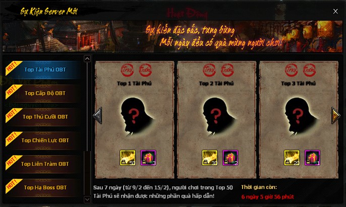 SỰ KIỆN XẾP HẠNG & ĐUA TOP THÁNG 02/2026